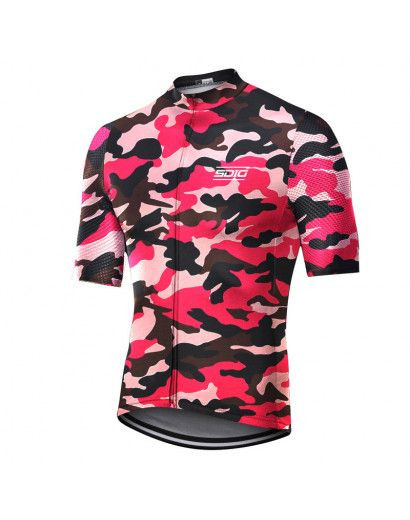 2020 New Camouflag Aviation Cycling Jersey Short Sleeve Highway MTB Cycling Shirt Aerodynamic Mesh Fabric on Sleeve and Back