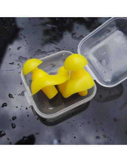 2pcs Noise Cancelling Soft Silicone Ear Plugs Pool Accessories For Sleeping Work Swim Earplugs Noise Cancelling Water Ear Clips