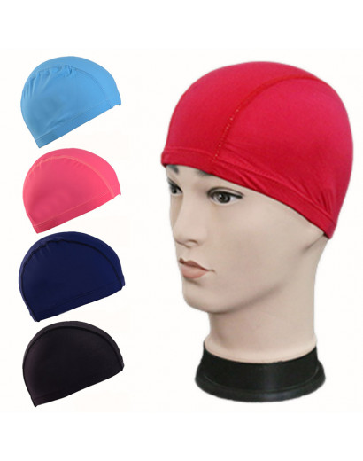 Free Size Fabric Protect Ears Long Hair Sports Siwm Pool Swimming Cap Hat Sporty Ultrathin Bathing Caps For Adults Men Women